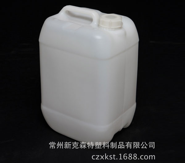 食品級10L化學(xué)品包裝桶，吹塑容器 耐高溫高壓白色化工塑料方桶